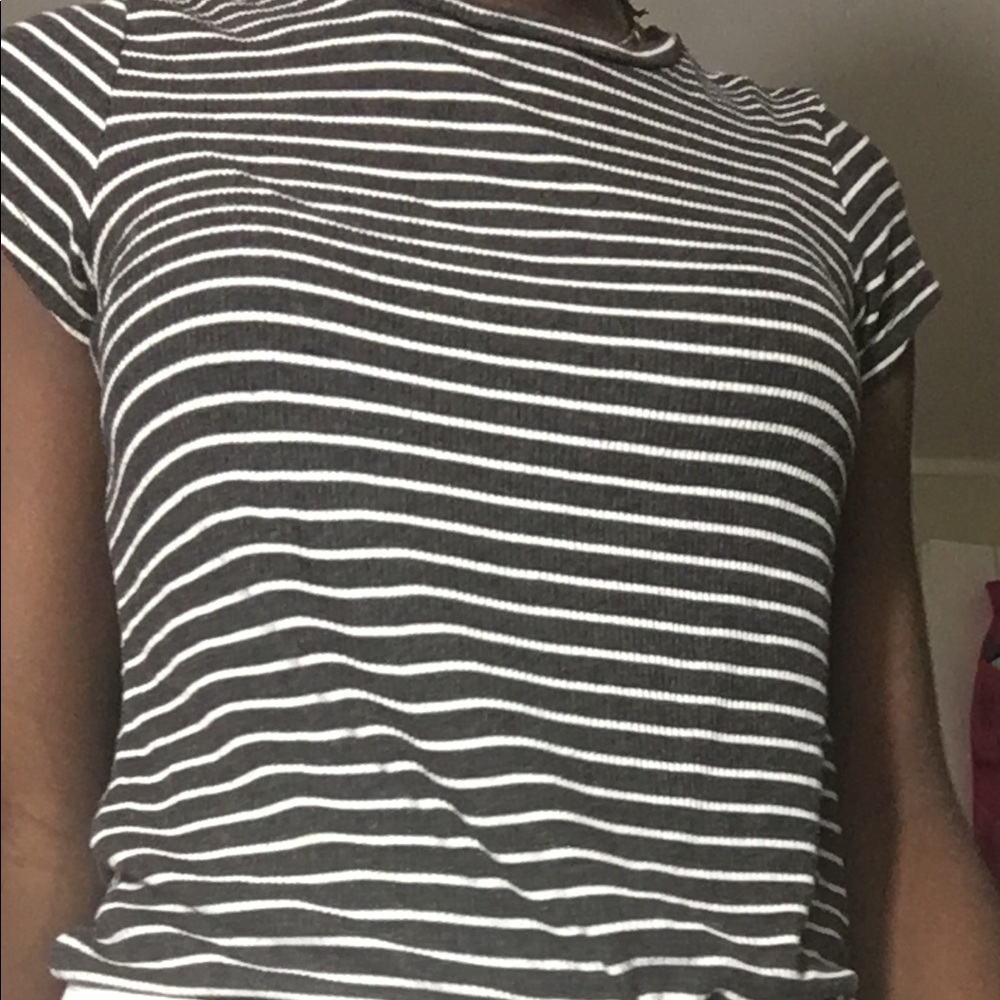 American Eagle stripe ribbed shirt